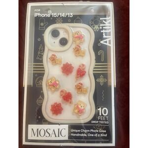 ARTIKL MOSAIC iPhone Case Fit iPhone 15/14/13 Christmas Resin Charms  DACHSHUND‎